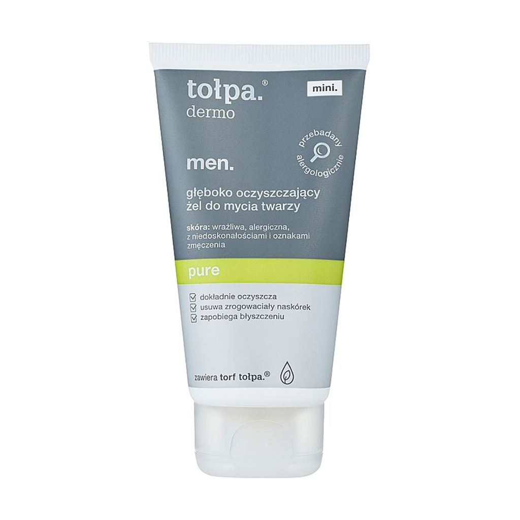 Чоловічий гель для вмивання Tolpa Dermo Men. Pure, 150 мл